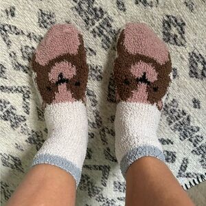 Cute Animal Face Fuzzy Socks